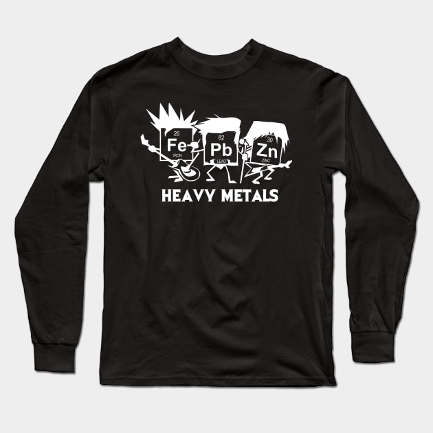 Funny Chemistry Gift - Heavy Metals Long Sleeve T-Shirt by dennex85